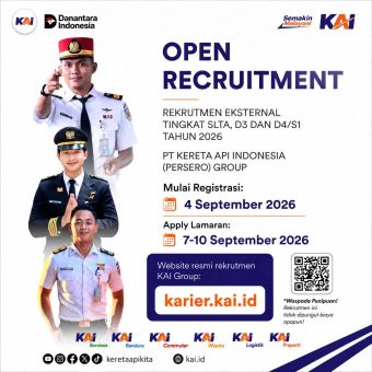 OPEN RECRUITMENT PT KERETA API INDONESIA (PERSERO) GROUP