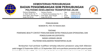 PKTJ Umumkan Pemenang Beauty Contest Pemilihan Bank Mitra Tahun 2025