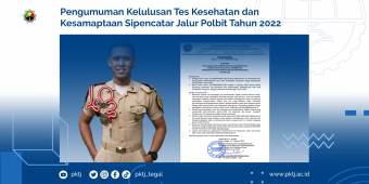 Pengumuman Kelulusan Tes Kesehatan dan Kesamaptaan Sipencatar Jalur Pola Pembibitan Tahun 2022