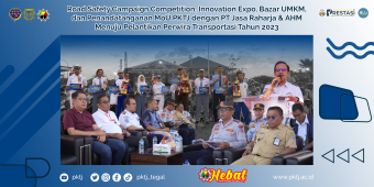 Road Safety Campaign Competition, Innovation Expo, Bazar UMKM, dan Penandatanganan MoU PKTJ dengan PT Jasa Raharja & AHM Menuju Pelantikan Perwira Transportasi Tahun 2023