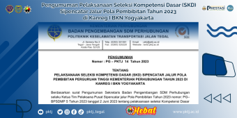 Pengumuman Pelaksanaan Seleksi Kompetensi Dasar (SKD) Sipencatar Jalur Pola Pembibitan Tahun 2023 di Kanreg I BKN Yogyakarta 