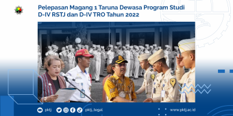 Pelepasan Magang 1 Taruna Dewasa Program Studi D-IV RSTJ dan D-IV TRO Tahun 2022