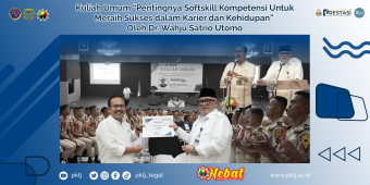 Kuliah Umum “Pentingnya Softskill Kompetensi Untuk Meraih Sukses dalam Karier dan Kehidupan” Oleh Dr. Wahju Satrio Utomo