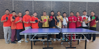 PKTJ Gelar Sparing Tenis Meja Bersama Tim Gabungan Pingpong ASN Brebes: Perkuat Persaudaraan Lewat Olahraga