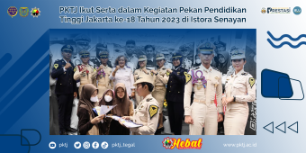 PKTJ Ikut Serta dalam Kegiatan Pekan Pendidikan Tinggi Jakarta ke-18 Tahun 2023 di Istora Senayan Jakarta