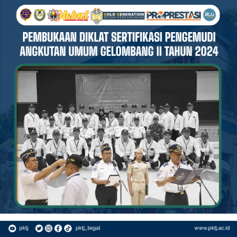 Pembukaan Diklat Sertifikasi Pengemudi Angkutan Umum Gelombang II Tahun 2024