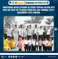 Monitoring Kepala BPSDMP Ke Posko Terpadu Nataru Rest Area KM 252A Tol Pejagan-Pemalang dan Terminal Tipe A Harjamukti Kota Cirebon