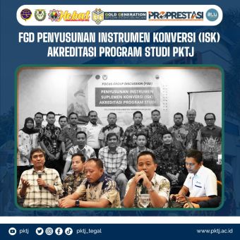 Focus Group Discussion (FGD) Penyusunan Instrumen Suplemen Konversi (ISK) Akreditasi Program Studi di Politeknik Keselamatan Transportasi Jalan