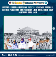 Upacara Pemberian Beasiswa Prestasi Akademik, Apresiasi, Bantuan Pendidikan, dan Pelepasan Libur Natal Tahun 2024 dan Tahun Baru 2025