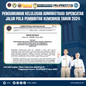 PENGUMUMAN Hasil Kelulusan Administrasi Sipencatar Jalur Pola Pembibitan 2024