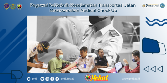 Pegawai Politeknik Keselamatan Transportasi Jalan  Melaksanakan Medical Check Up