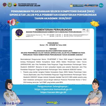 Pengumuman Pelaksanaan Seleksi Kompetensi Dasar (SKD) SIPENCATAR Perguruan Tinggi Kementerian Perhubungan Tahun 2026