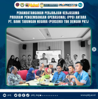 Penandatanaganan Perjanjian Kerjasama Program Pengembangan Operasional (PPO) Antara PT. Bank Tabungan Negara (BTN) Tbk Dengan PKTJ