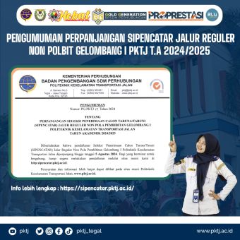 Sipencatar Jalur Reguler Non Polbit PKTJ TA 2024 2025 Diperpanjang!