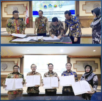 Penandatanganan Perjanjian Kerjasama Diklat SPAU PKTJ, Poltrada Bali, dan PTDI-STTD dengan Dishub Provinsi DKI Jakarta
