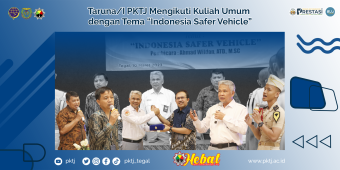 Taruna/I PKTJ Mengikuti Kuliah Umum dengan Tema Indonesia Safer Vehicle