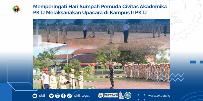 Memperingati Hari Sumpah Pemuda Civitas Akademika PKTJ Melaksanakan Upacara di Kampus II PKTJ