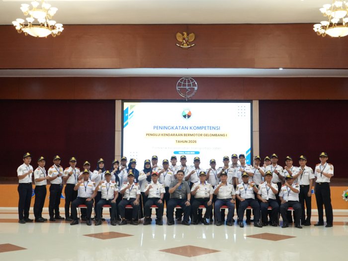 PKTJ Melaksanakan Pembukaan Diklat Peningkatan Kompetensi Pengujian Kendaraan Bermotor (PKB) Gelombang I Tahun 2026