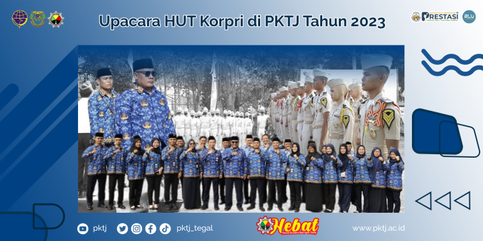 Upacara HUT Korpri di PKTJ Tahun 2023