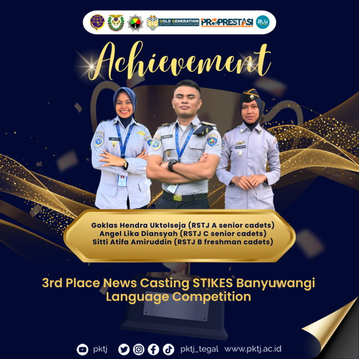 Taruna PKTJ Tegal Raih Juara 3 Lomba News Casting Nasional Bertema Keberagaman Budaya