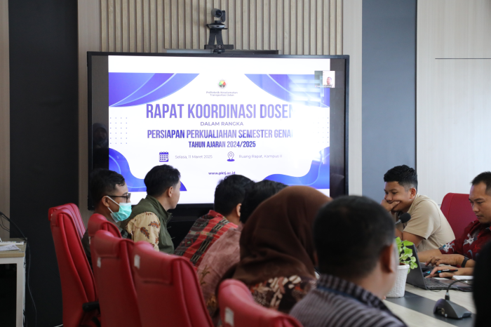 Rapat Koordinasi Dosen PKTJ untuk Optimalisasi Perkuliahan