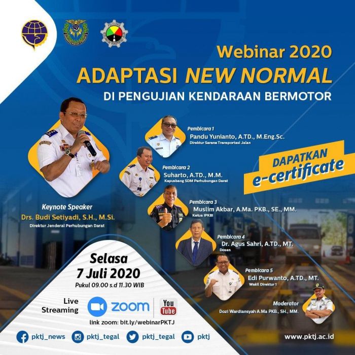 BAHAN MATERI WEBINAR 2020 “Adaptasi New Normal Di Pengujian Kendaraan Bermotor”