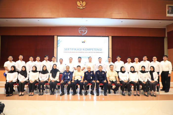 PKTJ Melaksanakan Sertifikasi Kompetensi Penyusun Analisis Dampak Lalu Lintas Gelombang 1