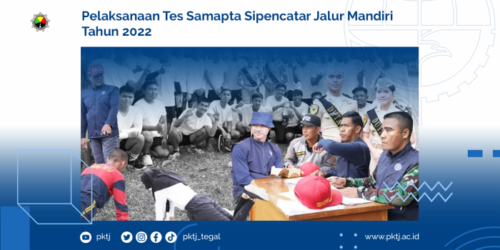 Pelaksanaan Tes Samapta Sipencatar Jalur Mandiri Tahun 2022