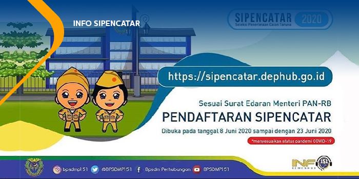 Pendaftaran Seleksi Penerimaan Calon Taruna (SIPENCATAR) 2020